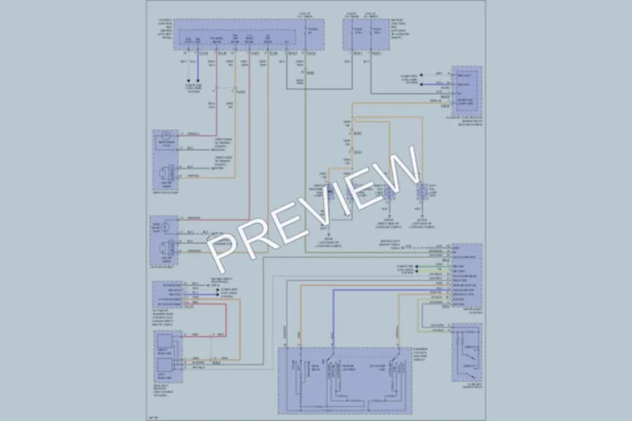 2011 Jaguar XKR Headlights wiring diagram preview