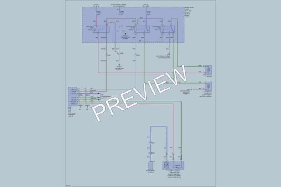 2011 Kia Rio Cooling Fan wiring diagram preview