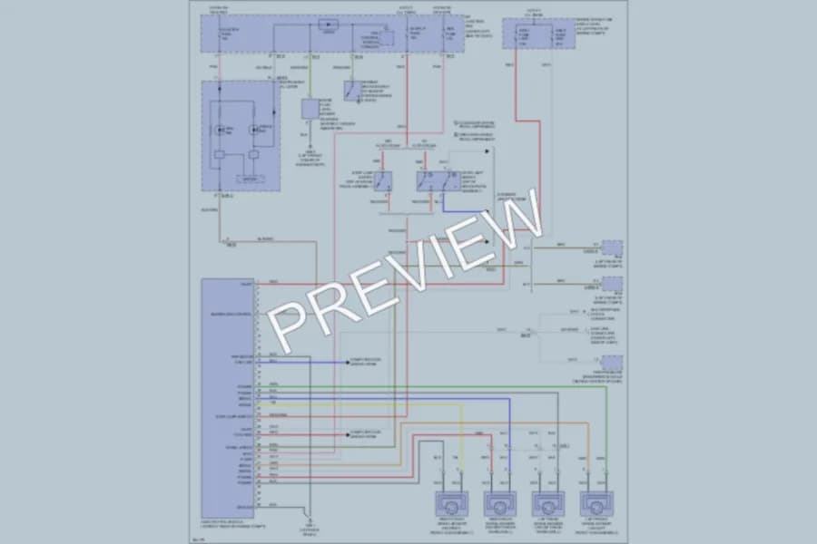 2011 Kia Rio5 Anti Lock Brakes wiring diagram preview