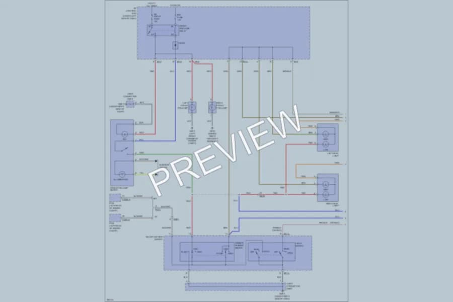 2011 Kia Rio5 Headlights wiring diagram preview
