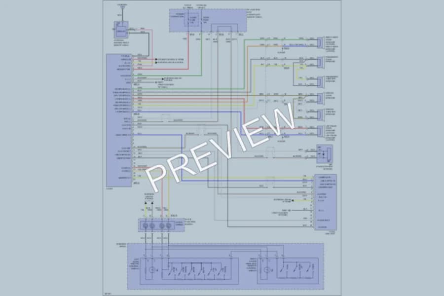 2011 Kia Rio5 Radio wiring diagram preview