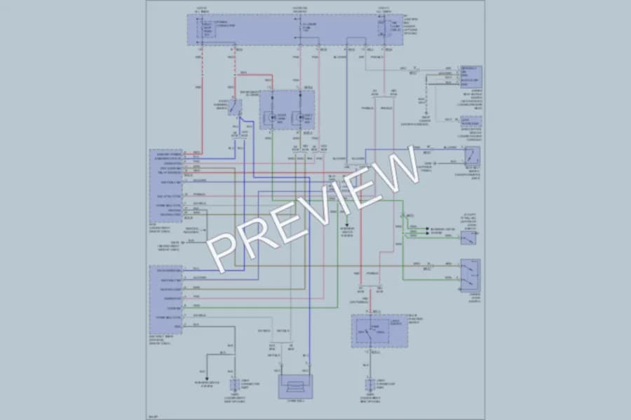 2011 Kia Rio5 Warning Systems wiring diagram preview