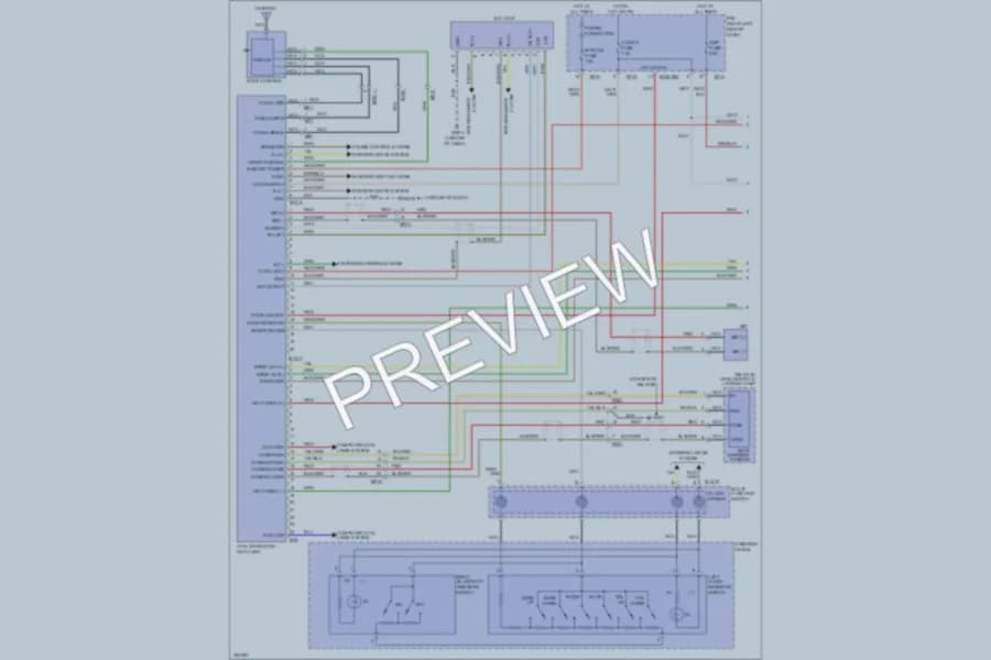 2011 Kia Sorento Navigation wiring diagram preview