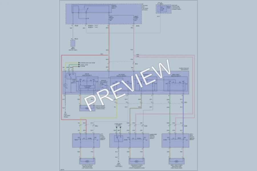 2011 Kia Soul Power Windows wiring diagram preview