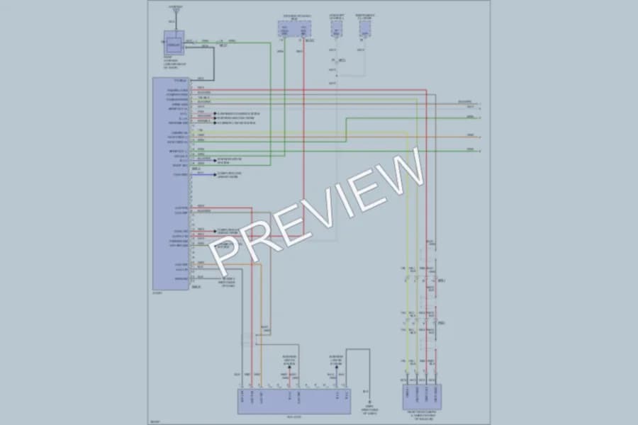2011 Kia Sportage Navigation wiring diagram preview