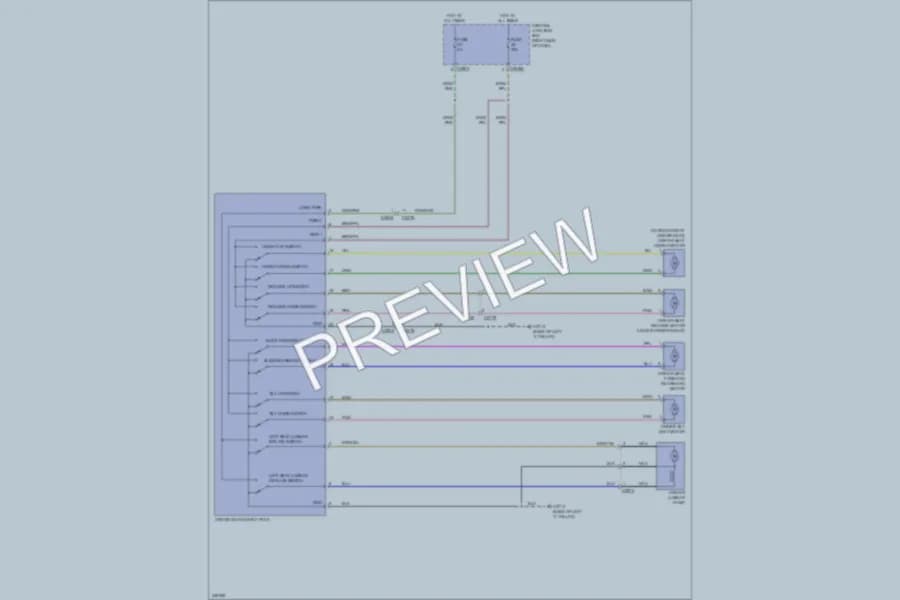 2011 LandRover LR4 Power Seats wiring diagram preview