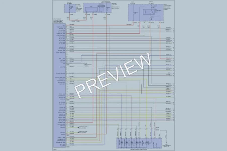 2011 LandRover RangeRover Electronic Suspension wiring diagram preview