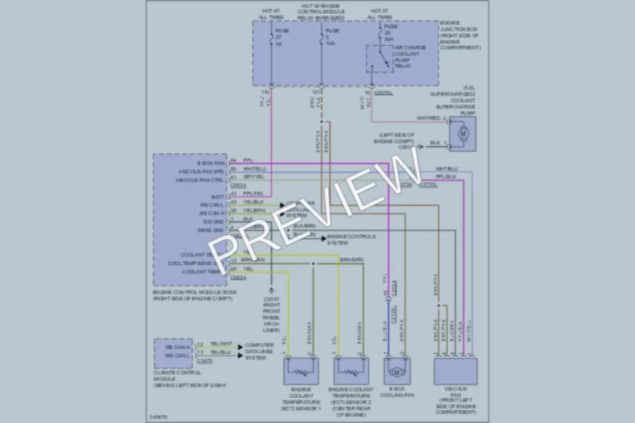 2011 LandRover RangeRoverSport Cooling Fan wiring diagram preview