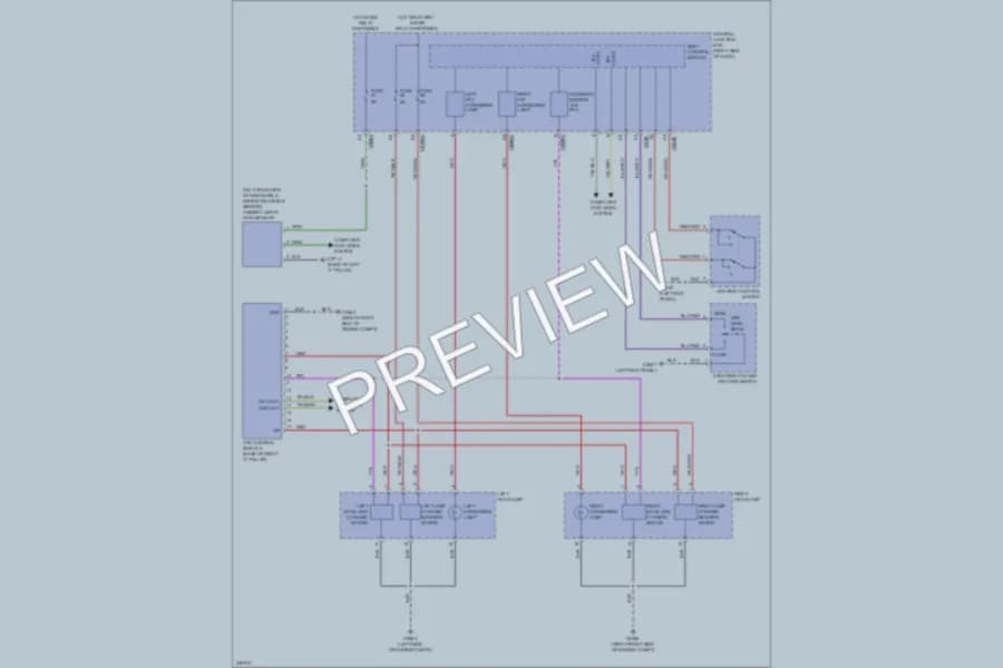 2011 LandRover RangeRoverSport Headlights wiring diagram preview