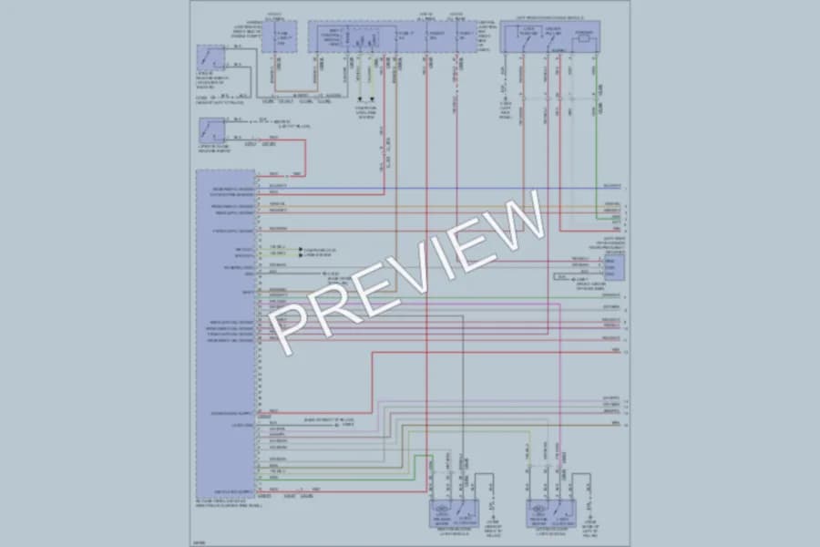 2011 LandRover RangeRoverSport Power Door Locks wiring diagram preview