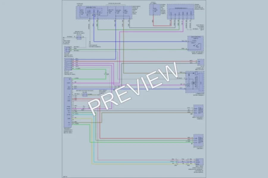 2011 Lexus CT200h Headlights wiring diagram preview