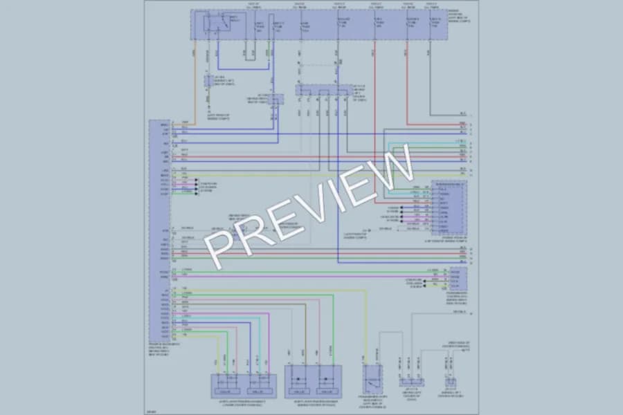 2011 Lexus CT200h Power Door Locks wiring diagram preview