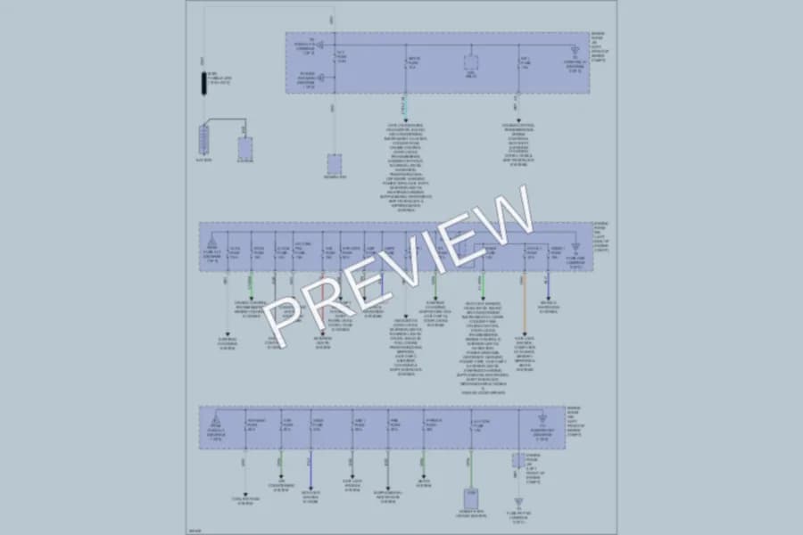 2011 Lexus ES350 Power Distribution wiring diagram preview