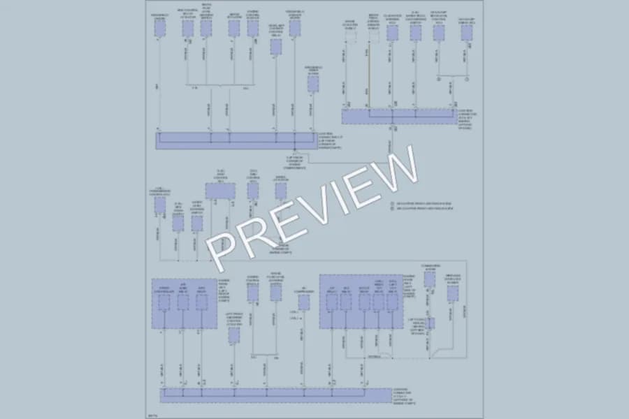 2011 Lexus GS350 Ground Distribution wiring diagram preview