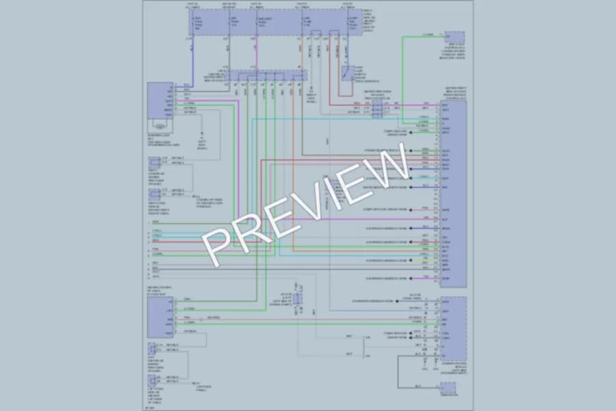 2011 Lexus GS350 Power Door Locks wiring diagram preview