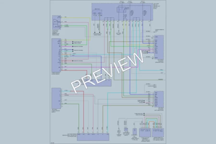 2011 Lexus GS350 Power Windows wiring diagram preview