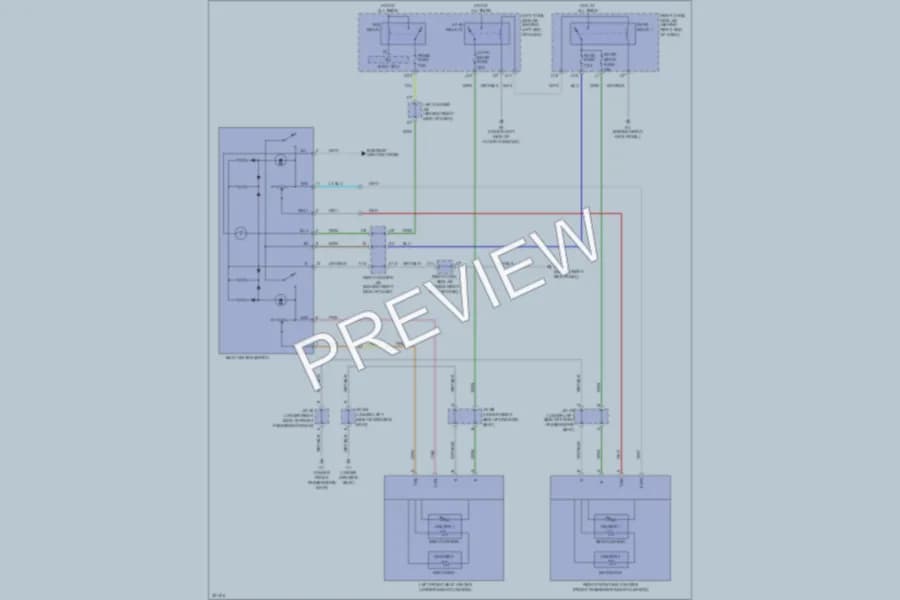 2011 Lexus GS450h Power Seats wiring diagram preview