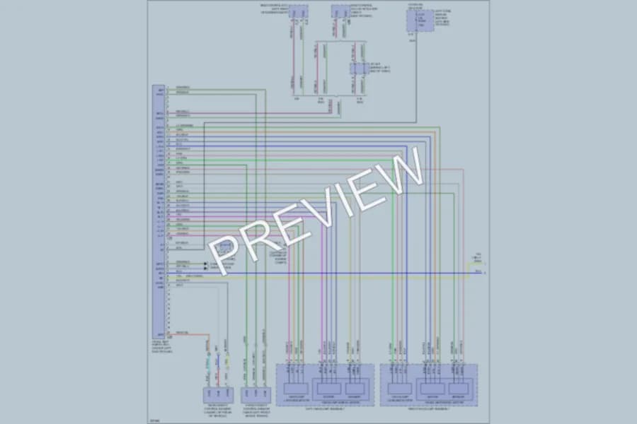 2011 Lexus GS460 Headlights wiring diagram preview