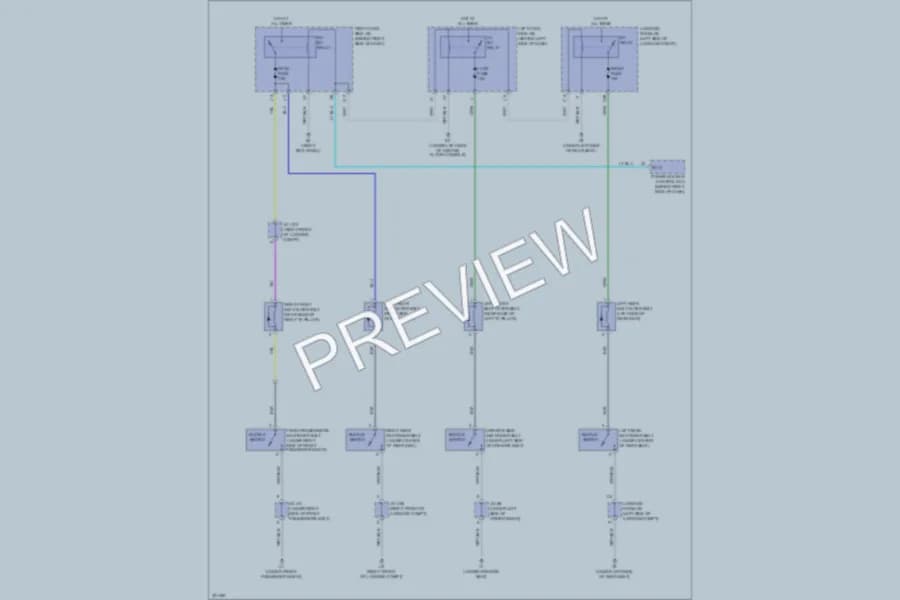 2011 Lexus GS460 Passive Restraints wiring diagram preview