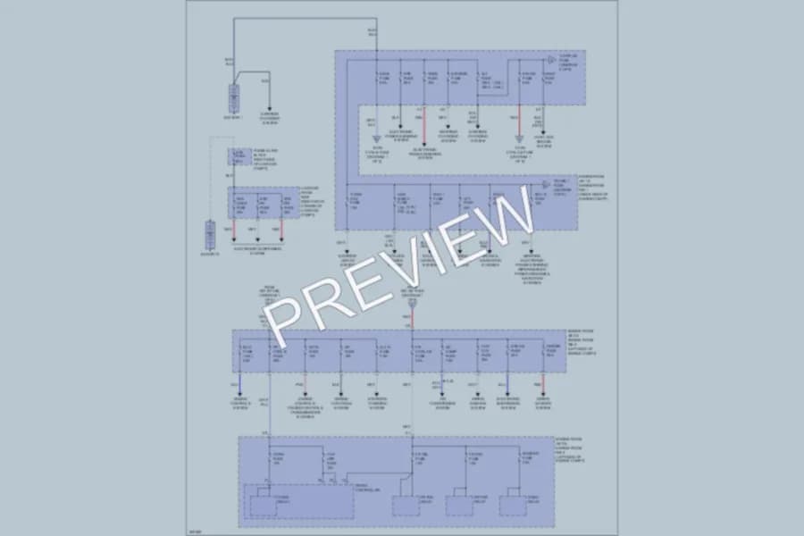 2011 Lexus GS460 Power Distribution wiring diagram preview