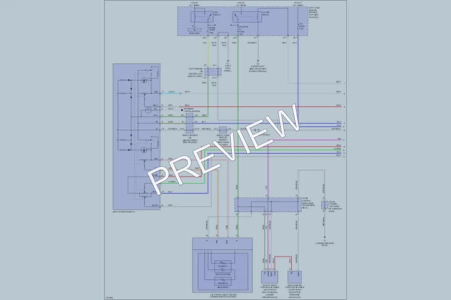 2011 Lexus GS460 Power Seats wiring diagram preview