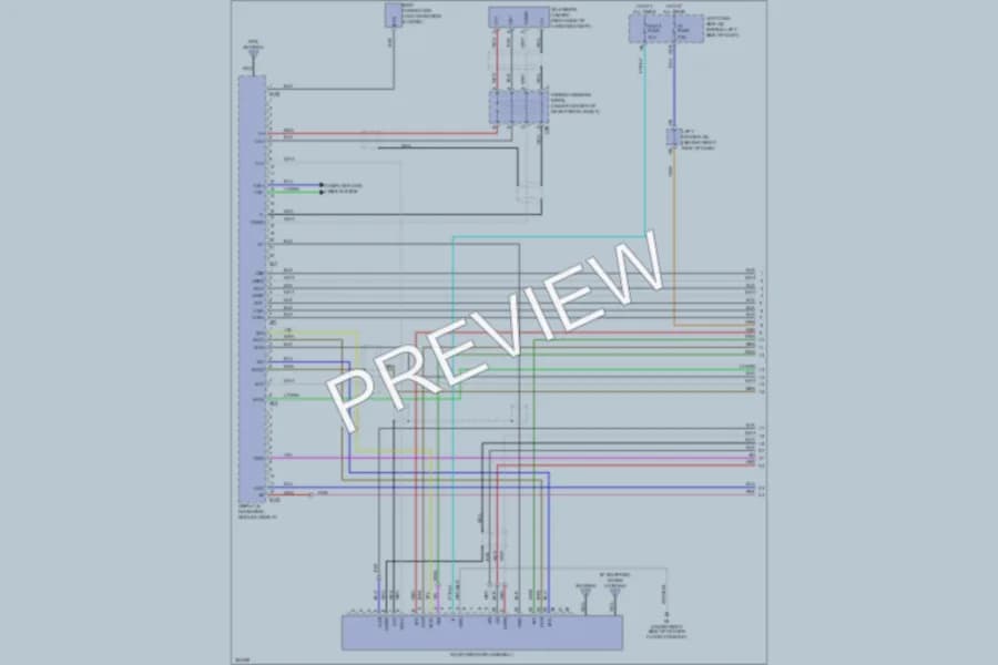 2011 Lexus GS460 Radio wiring diagram preview