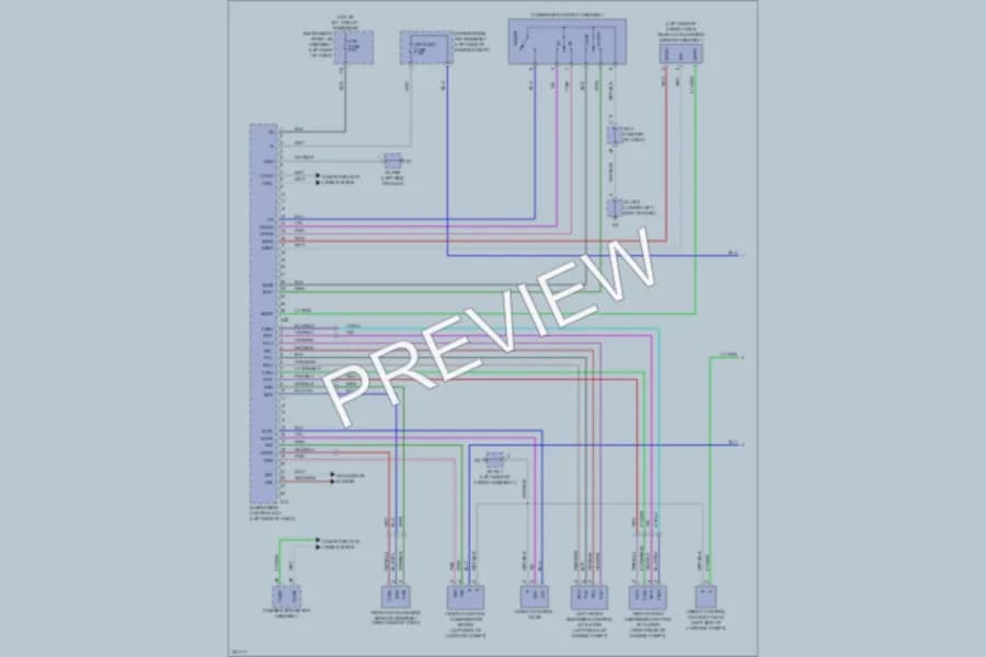 2011 Lexus GX460 Electronic Suspension wiring diagram preview