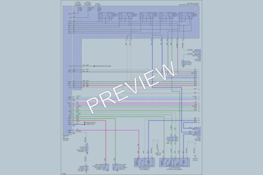 2011 Lexus GX460 Power Door Locks wiring diagram preview
