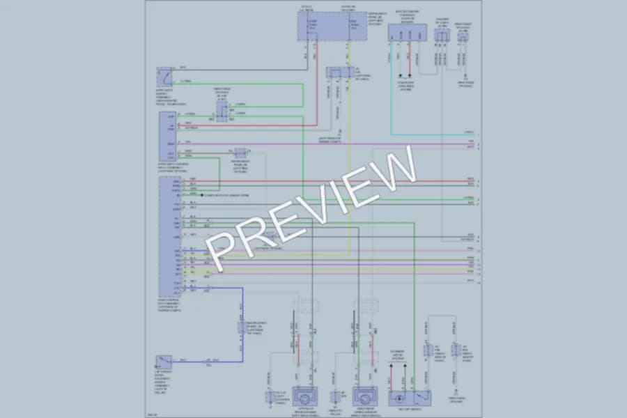 2011 Lexus HS250h Anti Lock Brakes wiring diagram preview