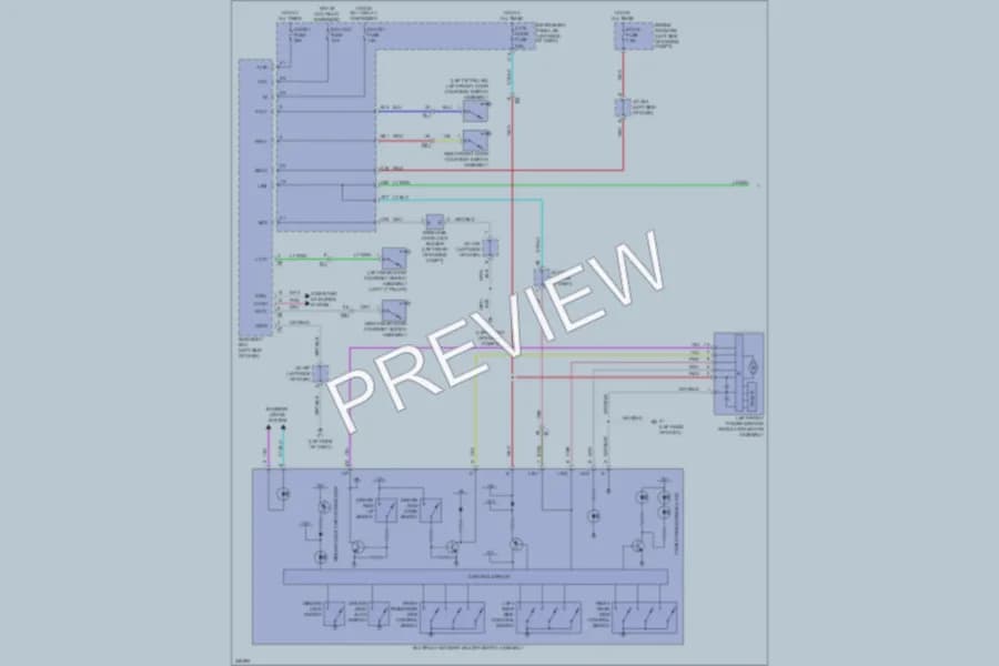 2011 Lexus HS250h Power Windows wiring diagram preview