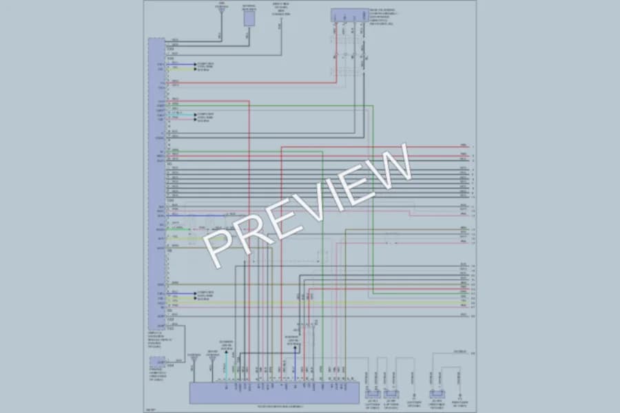 2011 Lexus HS250h Radio wiring diagram preview