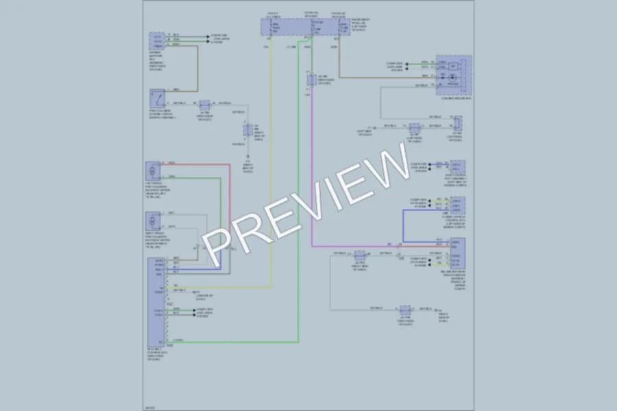 2011 Lexus HS250h Supplemental Restraints wiring diagram preview