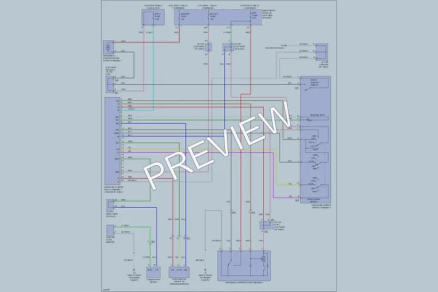2011 Lexus HS250h Wiper Washer wiring diagram preview