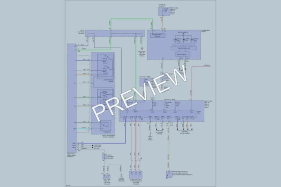 2011 Lexus IS250 Headlights wiring diagram preview