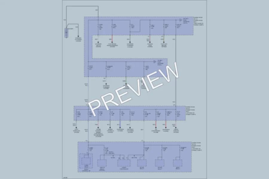 2011 Lexus IS250 Power Distribution wiring diagram preview