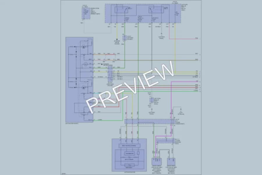 2011 Lexus IS250 Power Seats wiring diagram preview