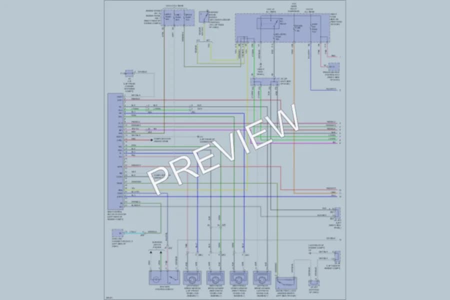 2011 Lexus IS350 Anti Lock Brakes wiring diagram preview