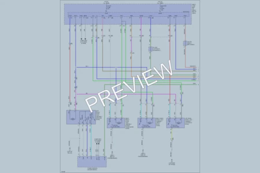 2011 Lexus IS350 Power Door Locks wiring diagram preview