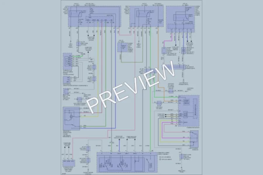 2011 Lexus IS350 Wiper Washer wiring diagram preview
