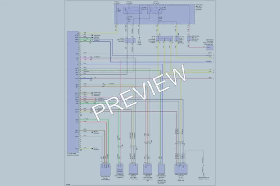 2011 Lexus IS350C Air Conditioning wiring diagram preview