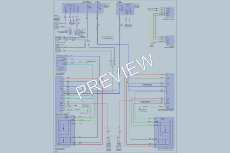 2011 Lexus IS350C Power Windows wiring diagram preview