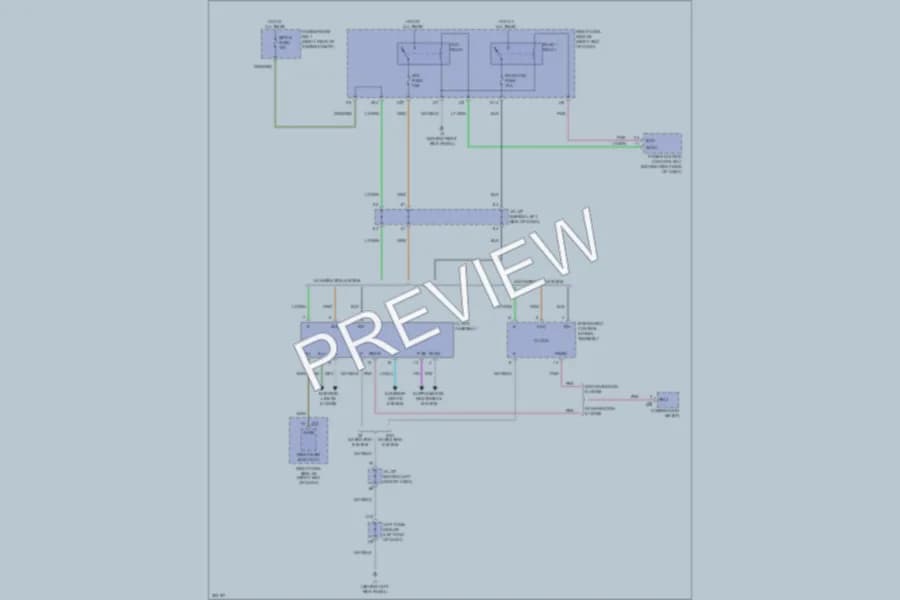 2011 Lexus ISF Instrument Cluster wiring diagram preview