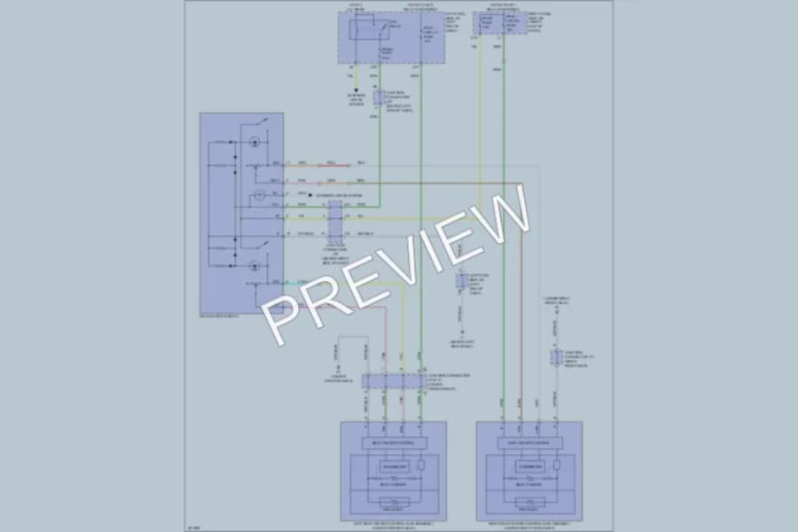 2011 Lexus ISF Power Seats wiring diagram preview