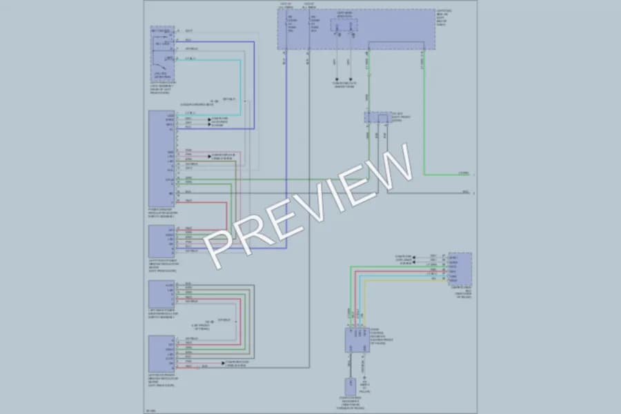 2011 Lexus ISF Power Windows wiring diagram preview