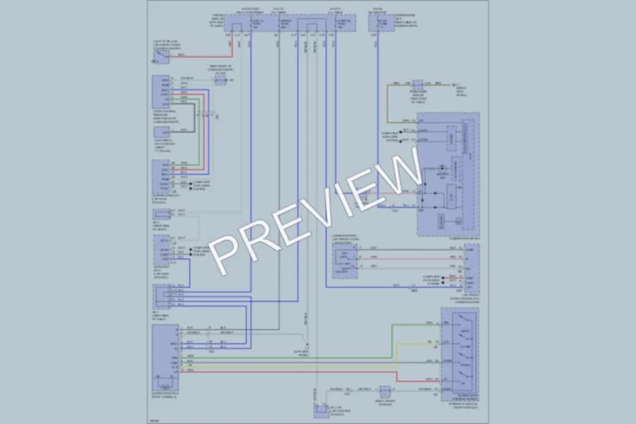 2011 Lexus LS460 Power Top Sunroof wiring diagram preview