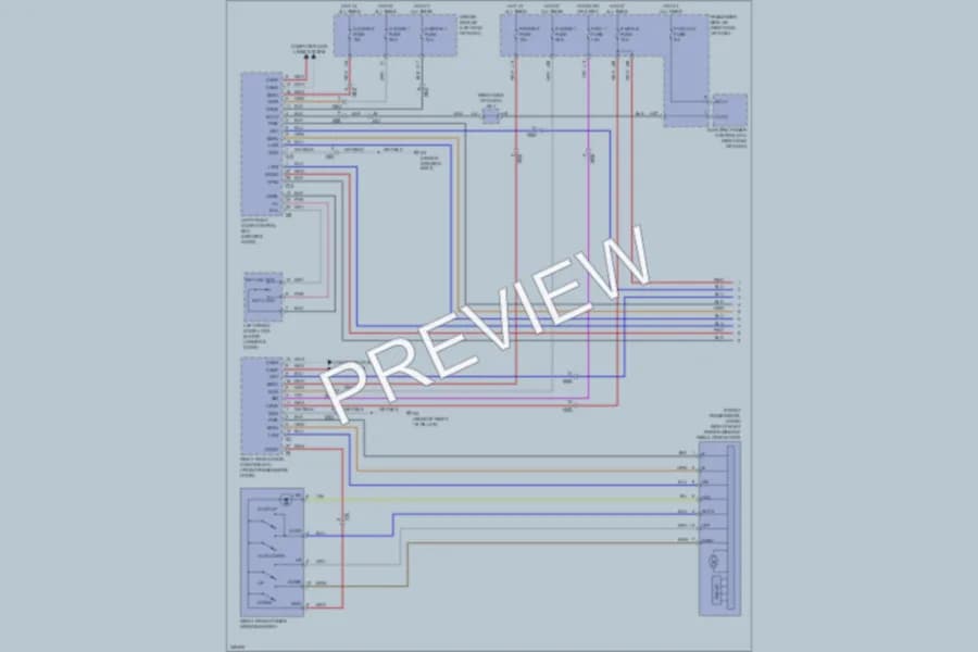 2011 Lexus LS460 Power Windows wiring diagram preview