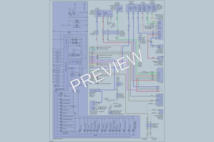 2011 Lexus LS600h Instrument Cluster wiring diagram preview
