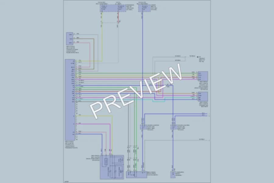 2011 Lexus LS600h Power Seats wiring diagram preview