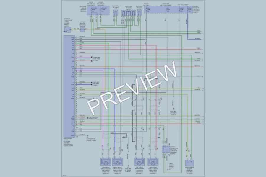 2011 Lexus LX570 Anti Lock Brakes wiring diagram preview