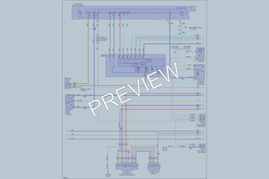 2011 Lexus LX570 Anti Theft wiring diagram preview